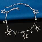 Fako Bijoux® - Enkelbandje Verzilverd - Sterretjes &, Verzenden, Nieuw