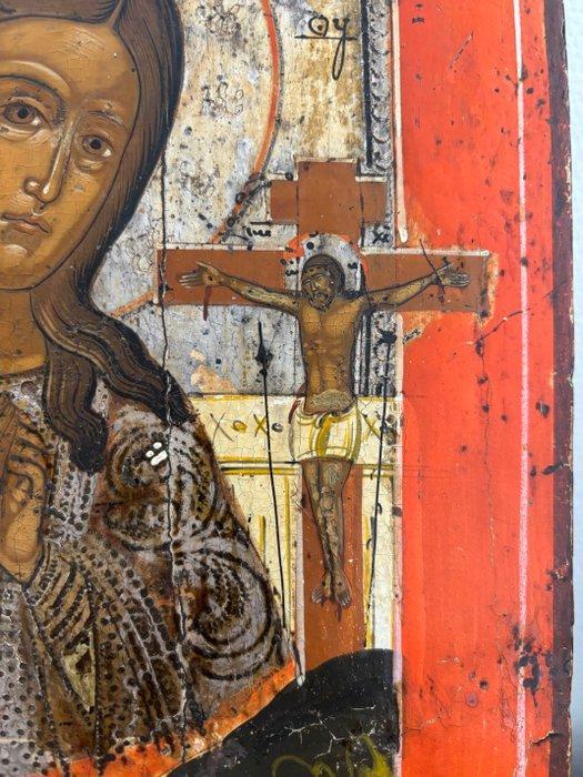 Icoon - Moeder Gods Achtyrskaja - Hout, Antiek en Kunst, Kunst | Niet-Westerse kunst