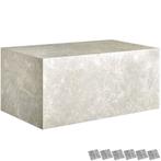 tectake Salontafel Lasley, draagkracht 45 kg - Travertijnloo, Verzenden