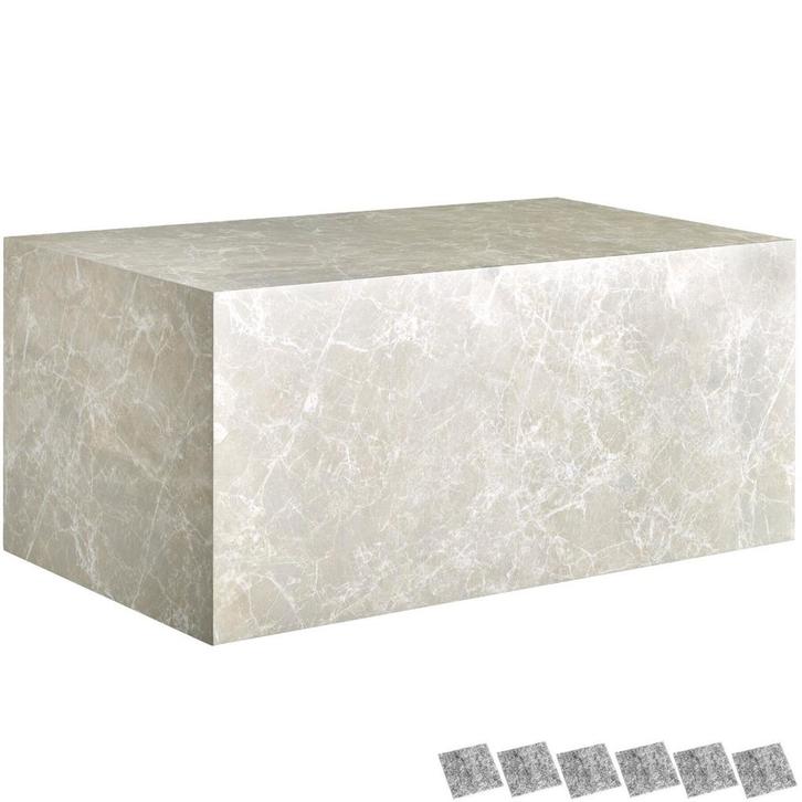 tectake Salontafel Lasley, draagkracht 45 kg - Travertijnloo, Huis en Inrichting, Tafels | Salontafels, Verzenden