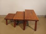 Tables gigognes - Chêne - Trois petites tables dappoint