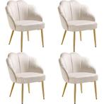 tectake Cocktail stoel Hellen, gestoffeerd met fluwelen bekl, Huis en Inrichting, Stoelen, Verzenden, Nieuw