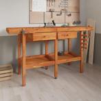 vidaXL Werkbank met lades en bankschroeven 162x62x83 cm, Doe-het-zelf en Bouw, Verzenden, Nieuw