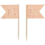 Prikkers 80 Jaar Rose Goud 6,5cm 36st, Verzenden, Nieuw