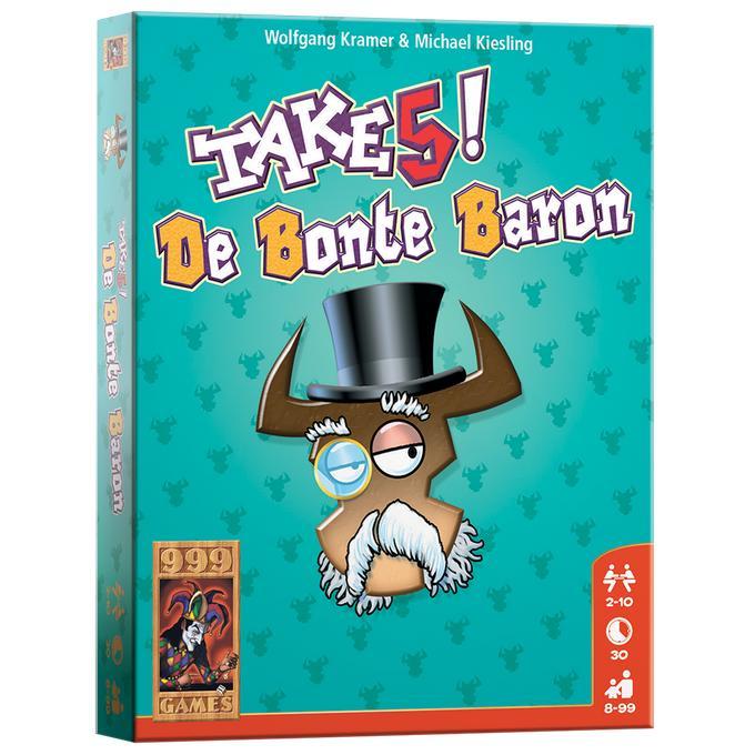 Take 5! De Bonte Baron Kaartspel, Hobby en Vrije tijd, Gezelschapsspellen | Kaartspellen, Nieuw, Ophalen of Verzenden