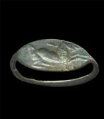 Oud-Grieks Ring met renpaardgravure  (Zonder Minimumprijs)