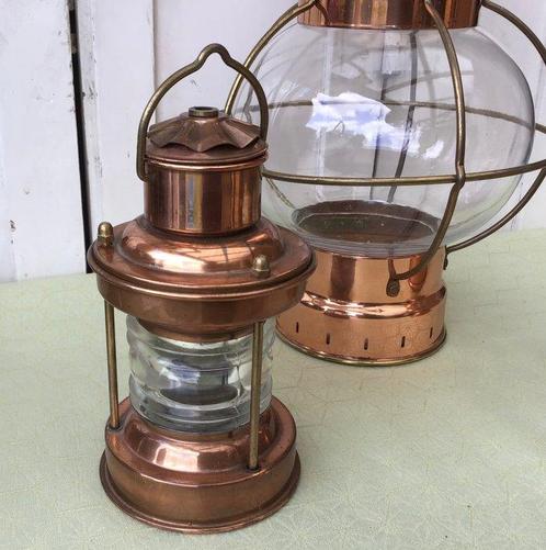 Lampe de marine (3) - Laiton, Antiek en Kunst, Curiosa en Brocante