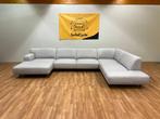 Ruime Grijze U - zetel  / Professioneel gereinigd / Levering, Maison & Meubles, Ophalen of Verzenden