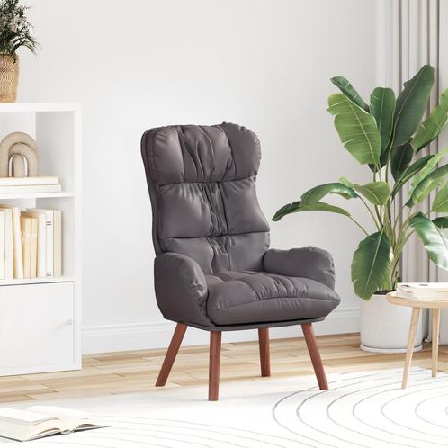 vidaXL Relaxzetel Grijs Kunstleer, Huis en Inrichting, Fauteuils, Nieuw, Verzenden
