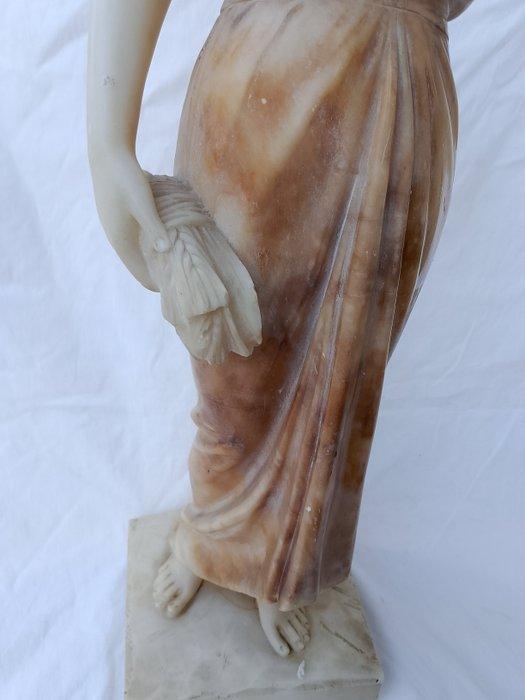 sculptuur, Donna con spiga - 60 cm - Albast, Antiek en Kunst, Antiek | Keramiek en Aardewerk