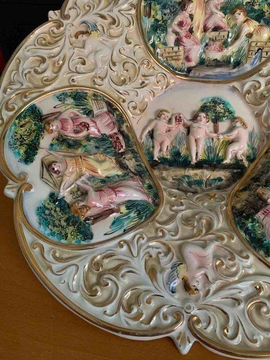 Capodimonte - Schotel - Keramiek, Antiek en Kunst, Antiek | Glaswerk en Kristal