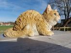 Beeld, garden statue cat - 17 cm - polyresin, Antiek en Kunst, Curiosa en Brocante