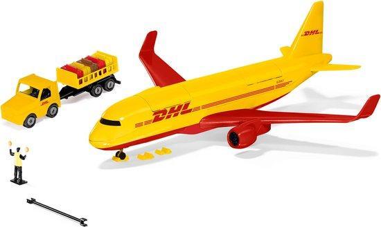 Siku DHL Cargo vliegtuig met accessoires. (Binnenspeelgoed), Kinderen en Baby's, Speelgoed | Overig, Nieuw, Verzenden