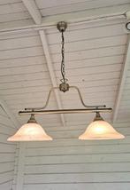 Dubbele biljartlamp - Lampe à suspendre - métal, verre