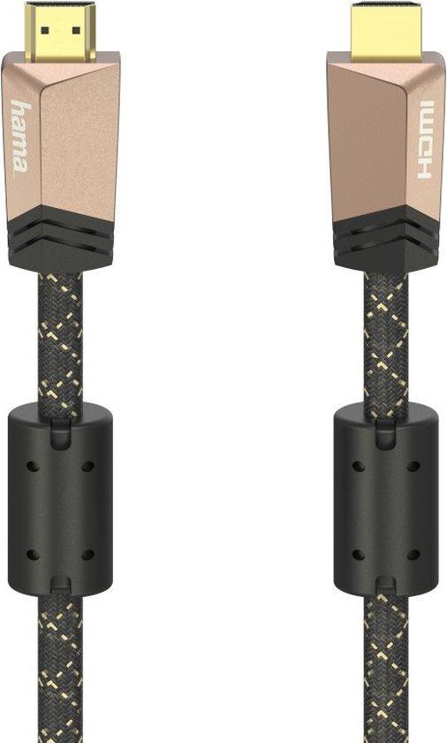 HDMI™-kabel Met Ethernet Conn. - Conn. Ferriet Metaal 1,5., Computers en Software, Pc- en Netwerkkabels, Nieuw, Verzenden