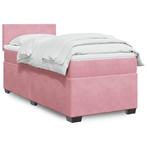 vidaXL Boxspring met matras fluweel roze 90x200 cm, Huis en Inrichting, Verzenden, Nieuw