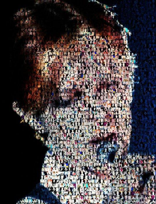 David Law - Crypto Bowie II - Format XL 60x60, Antiquités & Art, Art | Objets design