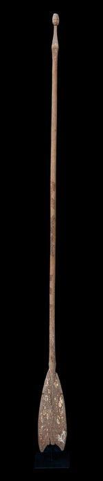 Appliqué de canoë avec une tête de Janus, Sepik central -, Antiek en Kunst, Kunst | Niet-Westerse kunst