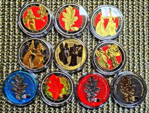 Duitsland. 5 Mark 2019 Allegories & Olak Leaf 10 pièces, Postzegels en Munten, Munten | Europa | Niet-Euromunten