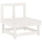 Tuinmiddenbank Grenen Wit | Retour Deal | 61x60.5cm | -53%, Tuin en Terras, Verzenden, Nieuw, Hout
