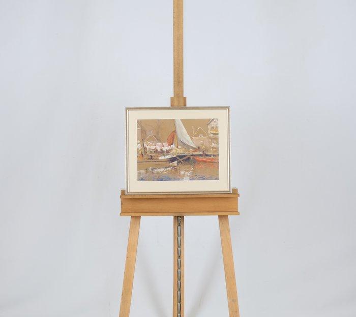 Willem Hendrik van der Nat (1864–1929) - Haven, Antiek en Kunst, Kunst | Schilderijen | Klassiek