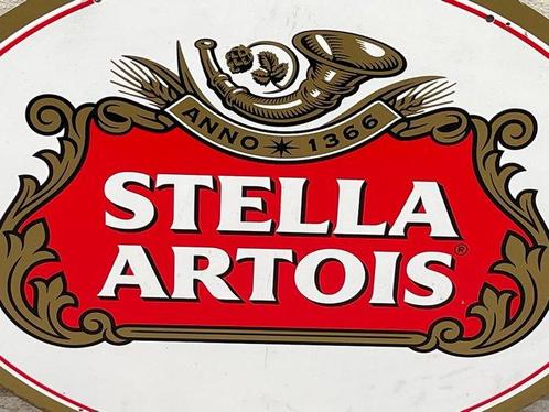 Bière Stella Artois - Reclamebord - Metaal, Antiek en Kunst, Antiek | Wandborden en Tegels