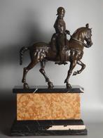sculptuur, Bartolomeo Colleoni - 53 cm - Gepatineerd brons, Antiquités & Art, Antiquités | Céramique & Poterie