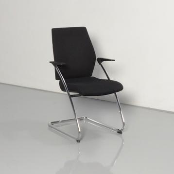 All-tec vergaderstoel, zwart, slede frame, Ophalen of Verzenden