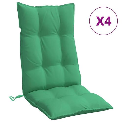 4 Stoelkussens Groen - Topkwaliteit Retour - 40% Korting, Tuin en Terras, Tuinmeubel-accessoires, Nieuw, Verzenden