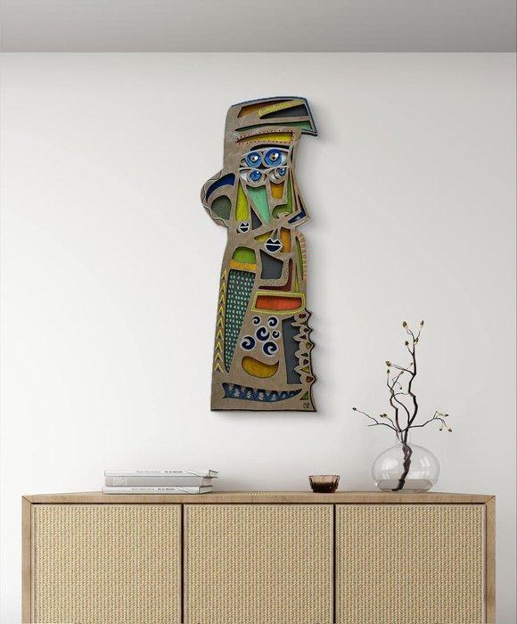 Andrzej Gudanski (1979) - Relief, Man in a cap, Antiek en Kunst, Kunst | Designobjecten