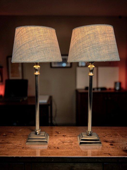 Rivièra Maison - Tafellamp - Metaal, Wol - Twee High-End, Antiquités & Art, Curiosités & Brocante