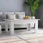 vidaXL Salontafel 100x60x42 cm bewerkt hout wit, Huis en Inrichting, Tafels | Salontafels, Verzenden, Nieuw