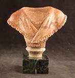 sculptuur, Grand Tour torso - 18 cm - Albast, Antiquités & Art