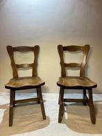 Stoel - Set van Massief Houte Stoelen - Hout