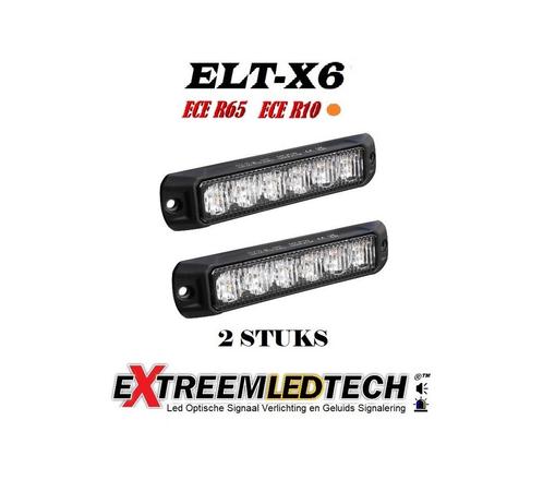 ELT-X6 LED Flitser 6x3 Watt ECER65 K2 IP67 12-24V Set 2 Stuk, Autos : Pièces & Accessoires, Éclairage, Enlèvement ou Envoi