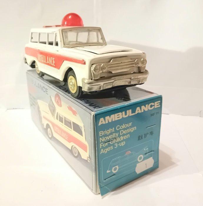 MF China - Blikken speelgoedauto - American Wagon Ambulance, Antiek en Kunst, Antiek | Speelgoed