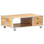 vidaXL Salontafel 89x59x33 cm massief ruw mangohout, Huis en Inrichting, Tafels | Salontafels, Verzenden, Nieuw