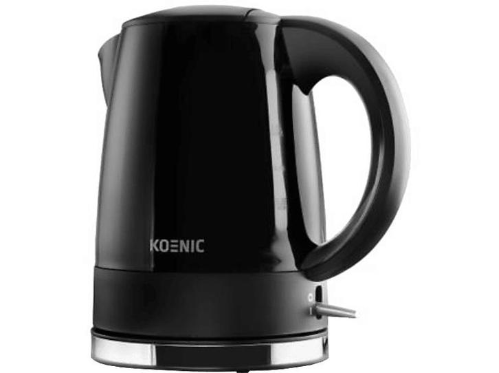Koenic -  Waterkoker (kwk2130b) - Zwart, Elektronische apparatuur, Waterkokers, Nieuw, 1 tot 2 liter, Verzenden