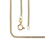 Gouden gourmet schakel ketting | 50 cm (schakelketting), Handtassen en Accessoires, Kettingen, Ophalen of Verzenden, Gebruikt