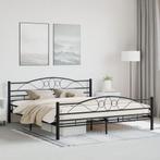 vidaXL Bedframe staal zwart 180x200 cm, Huis en Inrichting, Verzenden, Nieuw