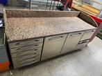 Gekoelde Pizzawerktafel, Pizzawerkbank 198cm, Stekkerklaar, Zakelijke goederen, Horeca | Meubilair en Inrichting, Nieuw in verpakking