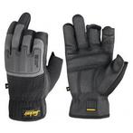Snickers 9586 power open gloves - 0448 - black - stone grey