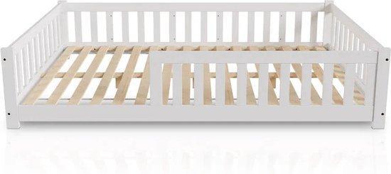 2dekans | Kinderbed Naya - 140 x 200 cm - Wit, Kinderen en Baby's, Kinderkamer | Bedden, Ophalen of Verzenden