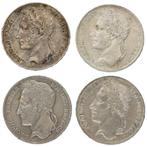 België. Leopold I (1831-1865). 5 Francs 1849 (4 stuks)