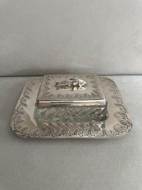 Plat de service - Wiskemann Edwardian silver plated sardine, Antiek en Kunst, Antiek | Keukengerei