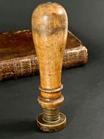 administratie Messing, Hout Administratief stempel -