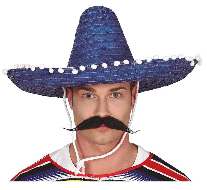 Sombrero Blauw 50cm, Hobby en Vrije tijd, Feestartikelen, Nieuw, Verzenden