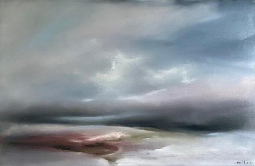 Miluz Ewa Tresenberg - Cala Roja- XL oil painting, Antiek en Kunst, Kunst | Schilderijen | Modern