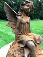 sculptuur, Garden fairy - 22 cm - Gietijzer, Antiek en Kunst