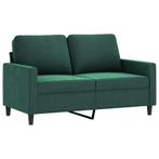 Tweezitsbank Fluweel Donkergroen | Retour Deal | Design K..., Huis en Inrichting, Verzenden, Nieuw